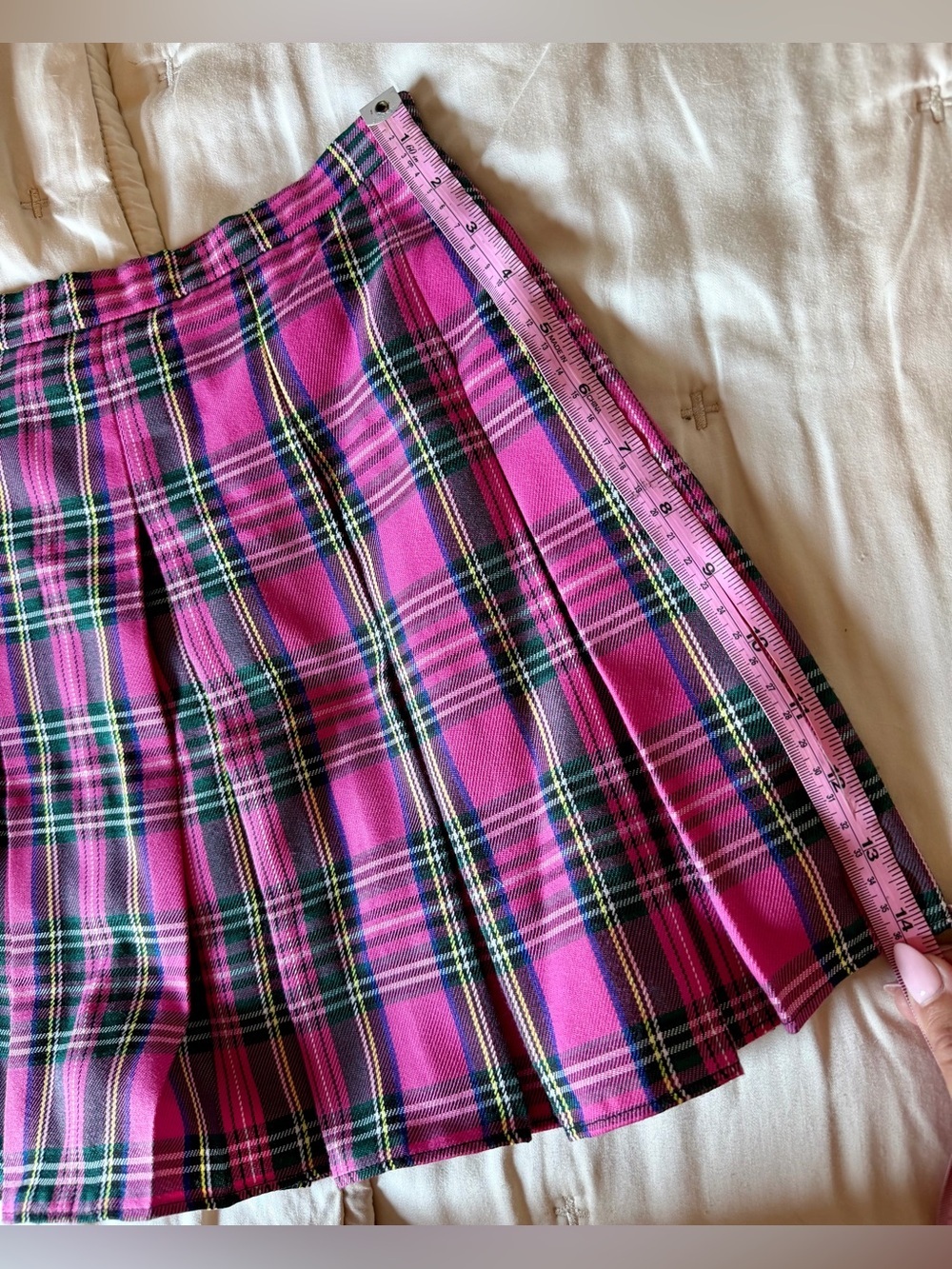 Amanda Uprichard Pink Plaid Dixon Skort - Picture 10 of 10